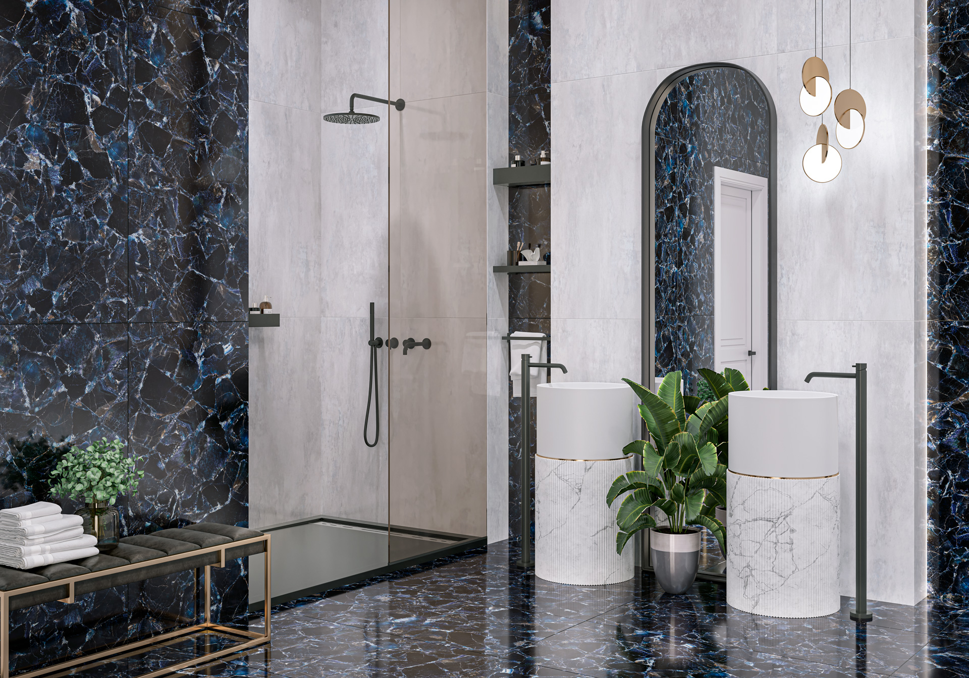 Керамогранит коллекция Адамант Блю / Adamant Blue (LCM) фото 1