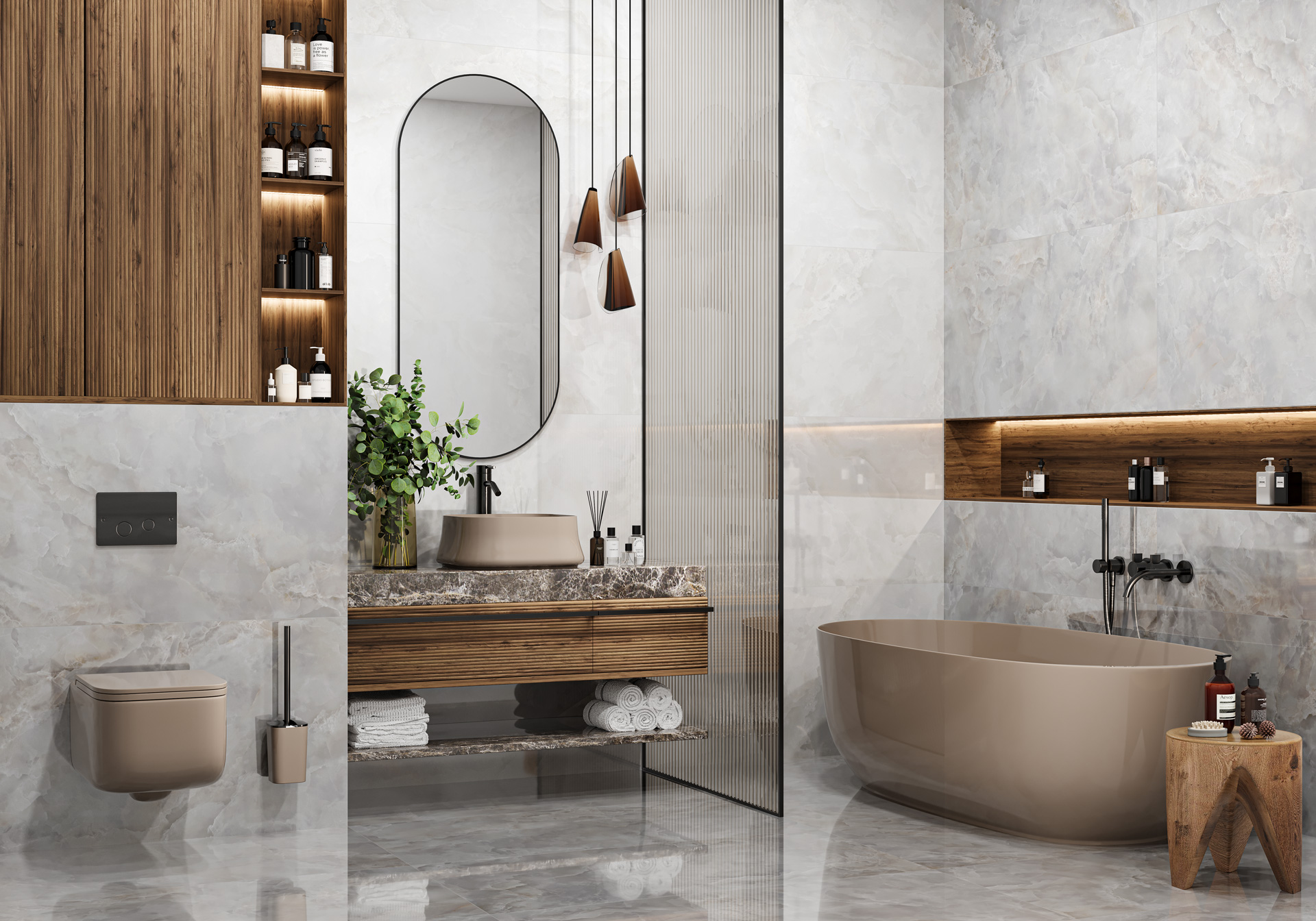 Керамогранит коллекция Оникс Ветро / Onice Vetro (New Trend) фото 1