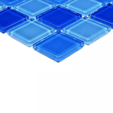 Мозаика Blue wave-1 - Мозаика (стекло) 300х300х4 - фото