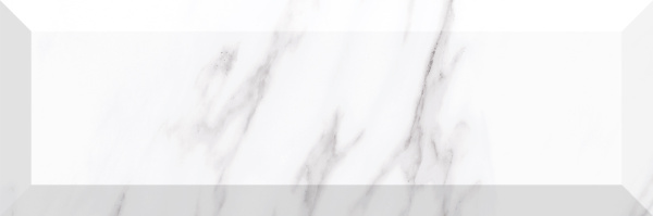 Мелкоформатная плитка Calacatta White glossy 300х95х7 фото