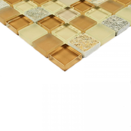 Мозаика Free time-23 - Мозаика (стекло, сланец) 300х300х8 - фото