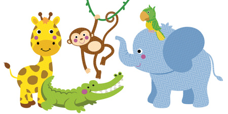 Декор Kids Safari 400х1000х8 - фото