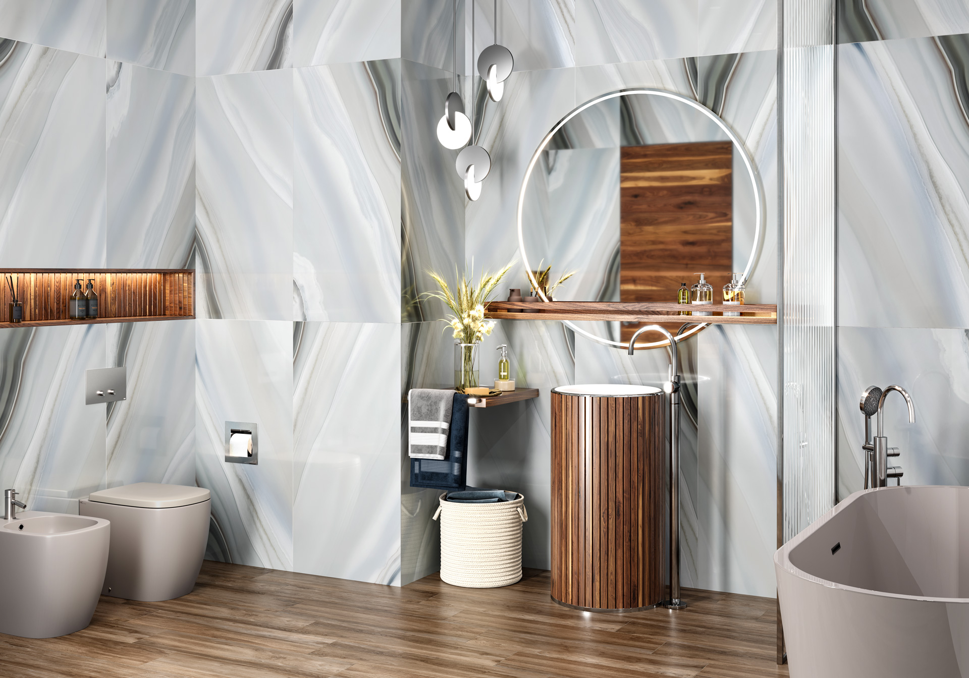 Керамогранит коллекция Энджел Агат / Angel Agate (LCM) фото 2